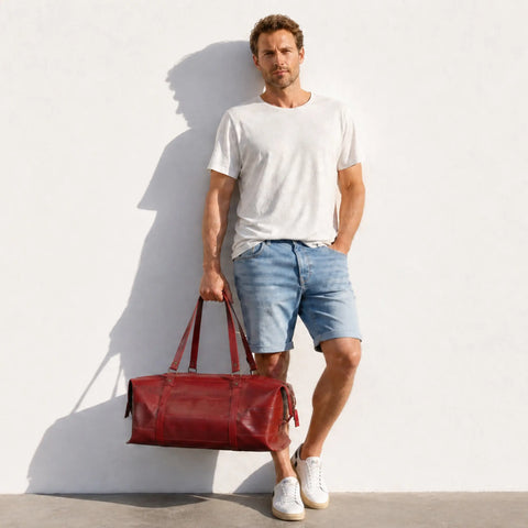 Elvis & Kresse Weekend bag, made from decommissioned fire-hose