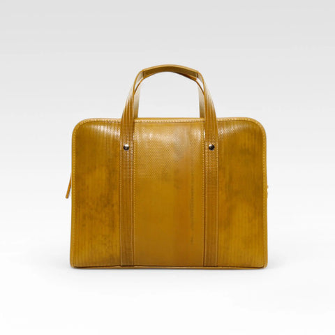 Elvis & Kresse Compact Briefcase, sustainably made from genuine decommissioned London Fire Brigade fire-hose