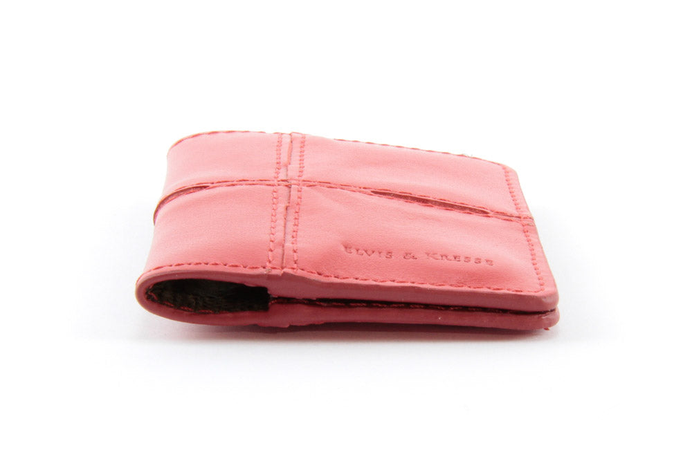 Recycled leather card holder by Elvis & Kresse