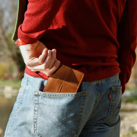 Billfold Wallet with Coin Pocket | Leather & Fire-hose