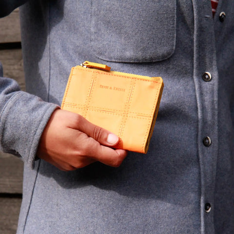 The Elvis & Kresse Faversham Wallet is ethically made using small-batch production and fair labour practices