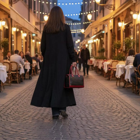 Small Post Bag | Leather & Fire-hose