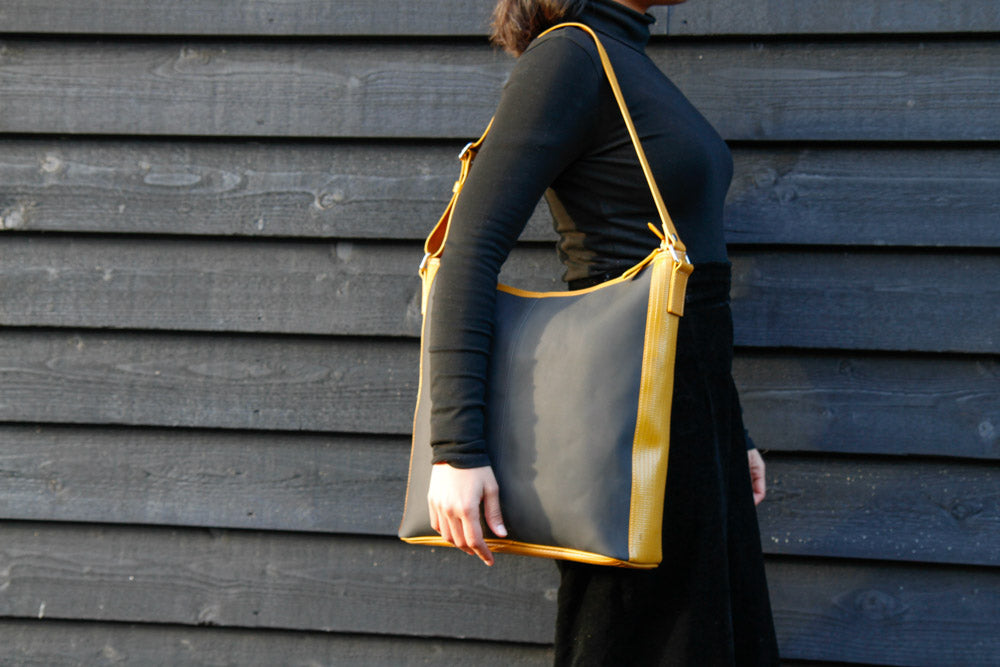 Sustainable luxury shoulder bag