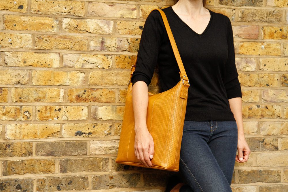 Sustainable luxury shoulder bag