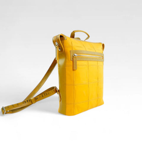 Small Backpack | Leather & Fire-hose