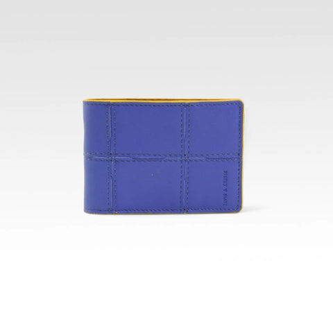 Elvis & Kresse Leather Wallet, sustainably made from upcycled Rolls Royce leather and recycled London Fire Brigade fire-hose