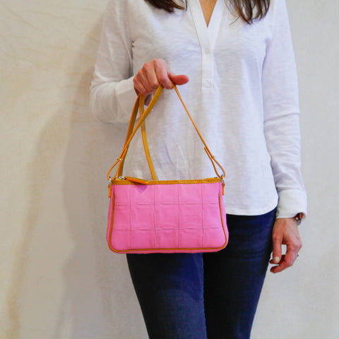 Crossbody Clutch | Leather & Fire-hose