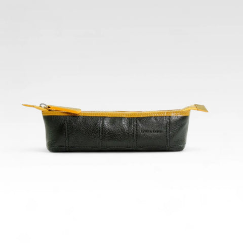 An ethical and sustainable pencil case, made by UK designers Elvis & Kresse