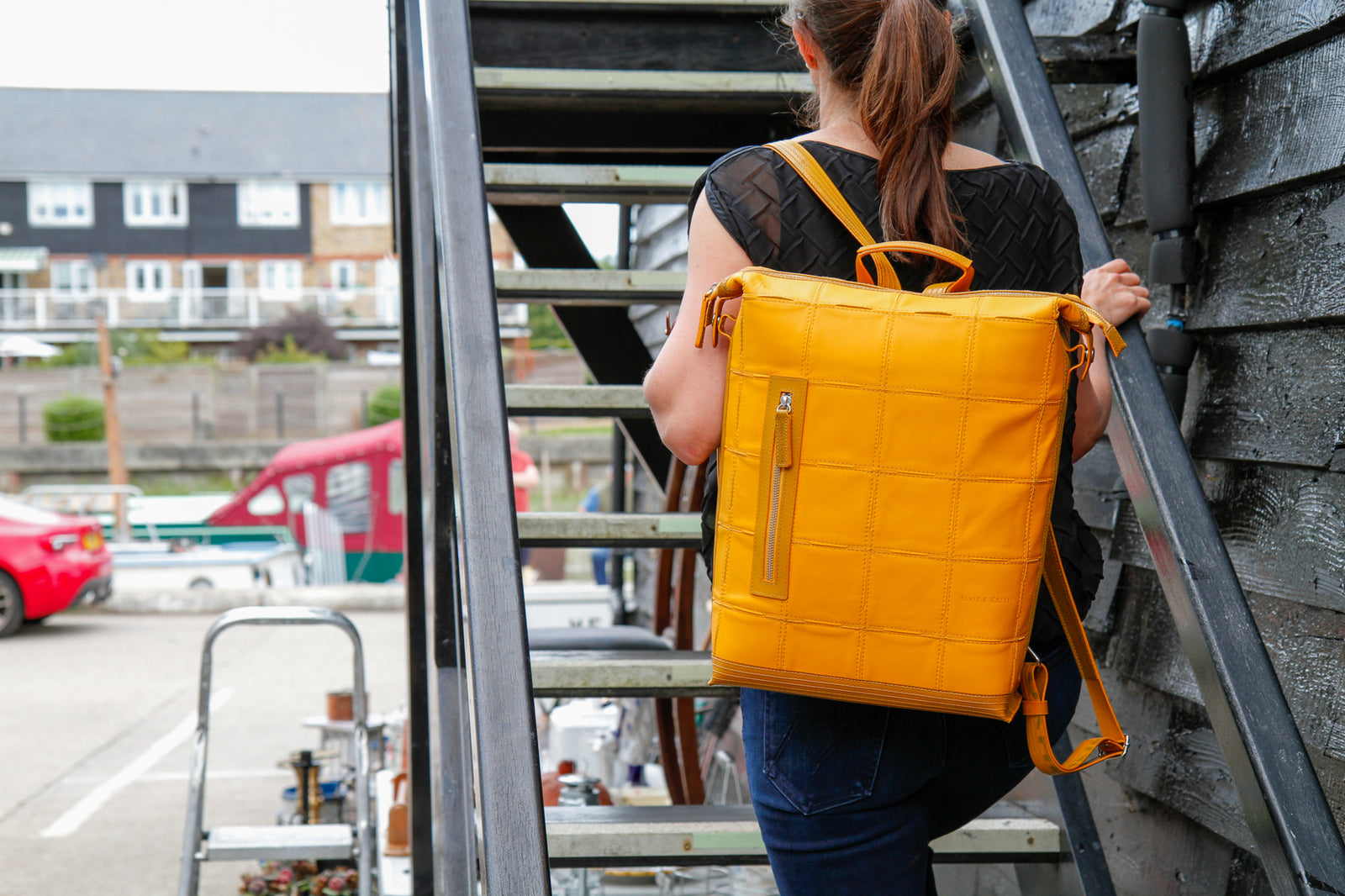 Sustainable Leather Backpack