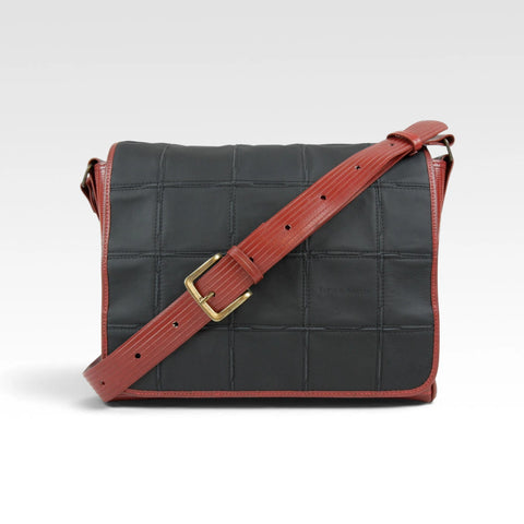 Messenger Bag | Leather & Fire-hose