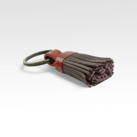 Mini Tassel Keyring | Leather & Fire-hose