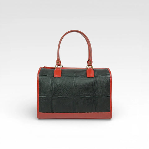 Small Post Bag | Leather & Fire-hose