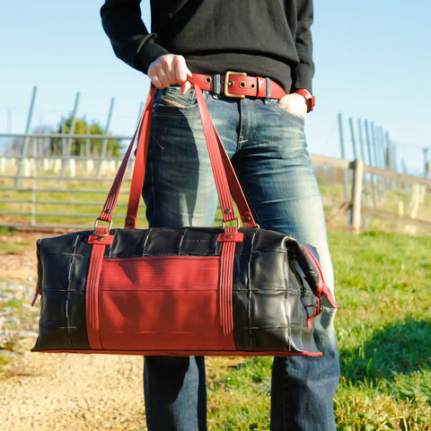 Weekend Bag | Leather & Fire-hose