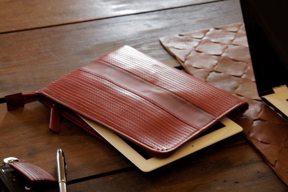 Elvis & Kresse iPad case, made from decommissioned fire-hose