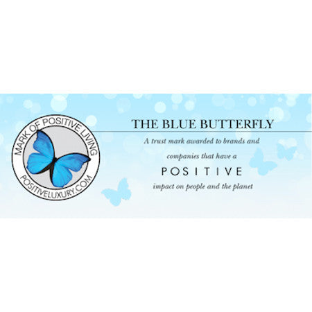 Elvis & Kresse Receive Positive Luxury's Blue Butterfly