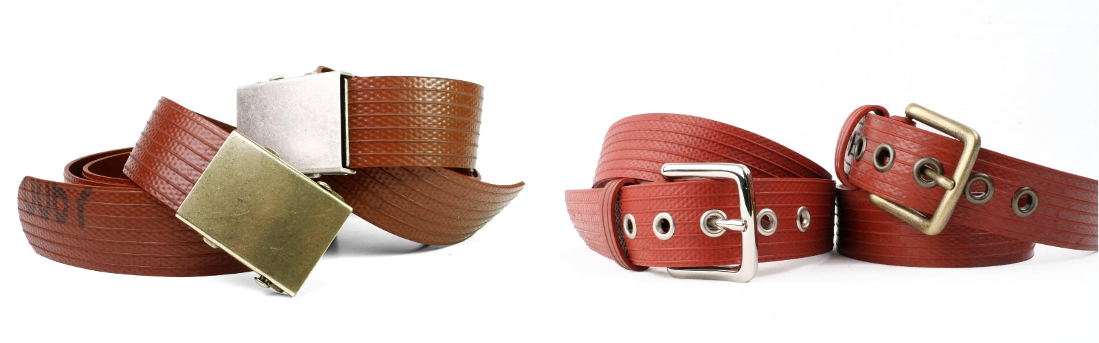 Sustainable Fashion - Reclaimed fire-hose belts - Elvis & Kresse