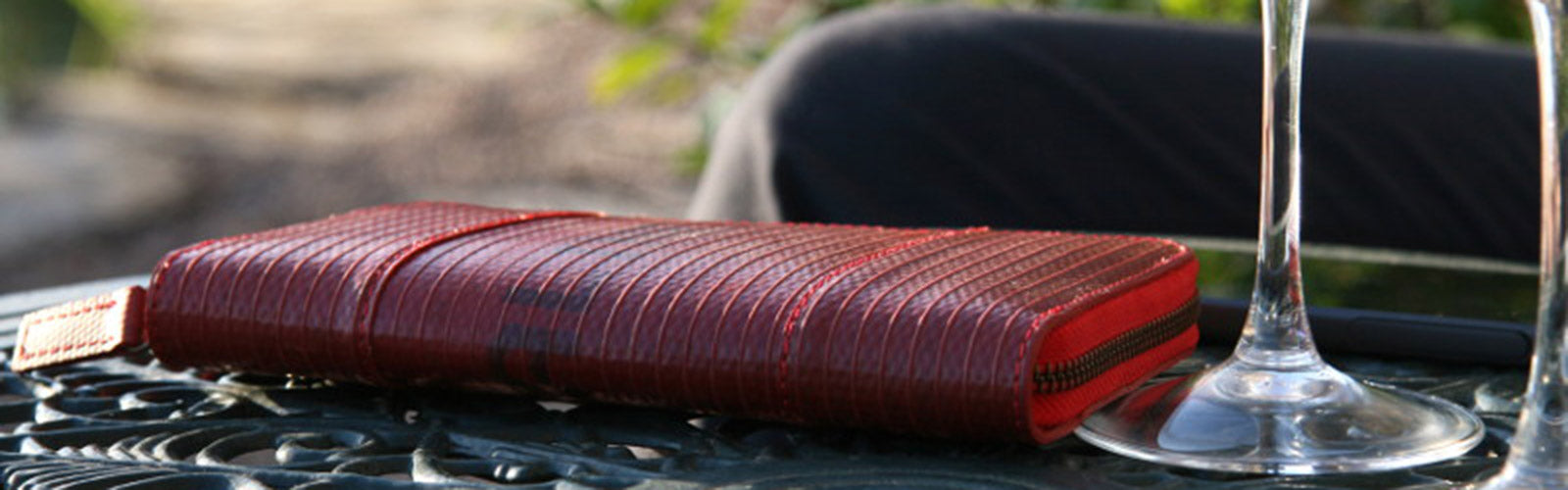 Elvis & Kresse Reclaimed Red Fire-hose Ladies Purse