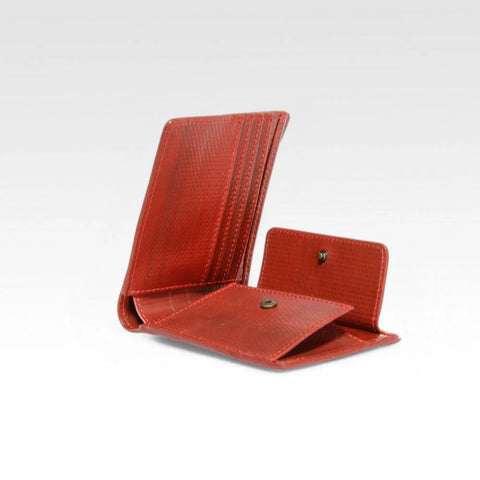 Billfold Wallet with Coin Pocket | Leather & Fire-hose