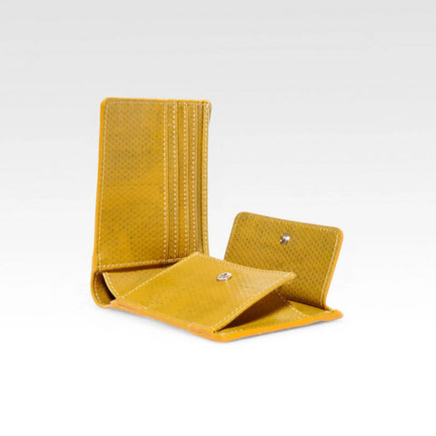 Billfold Wallet with Coin Pocket | Leather & Fire-hose