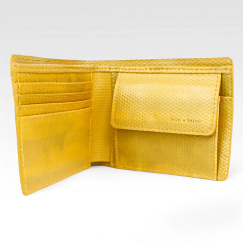 Billfold Wallet with Coin Pocket | Leather & Fire-hose