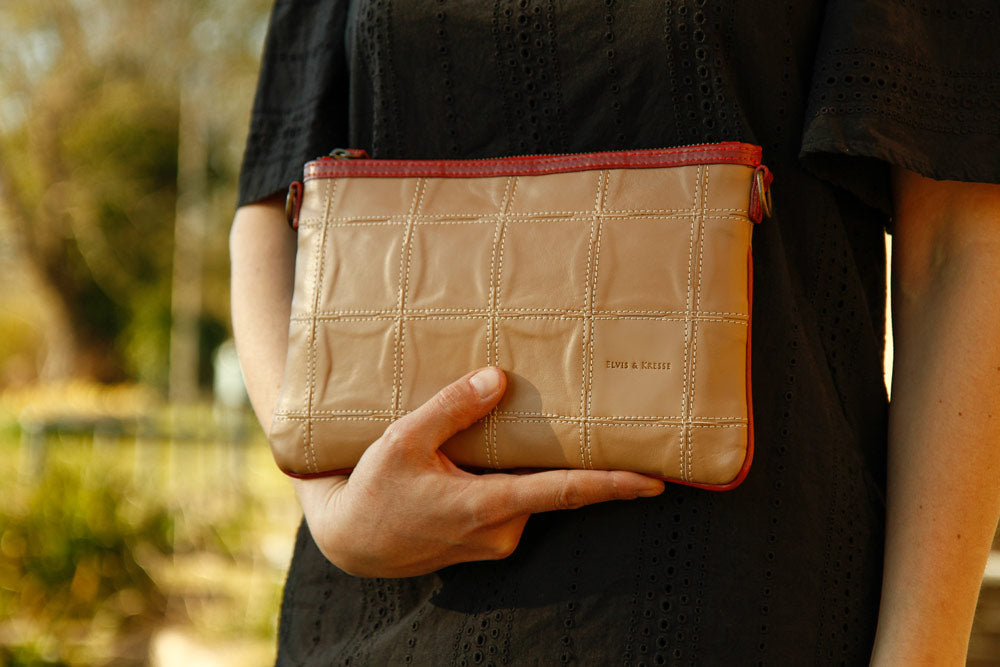 Sustainable Leather Clutch Bag