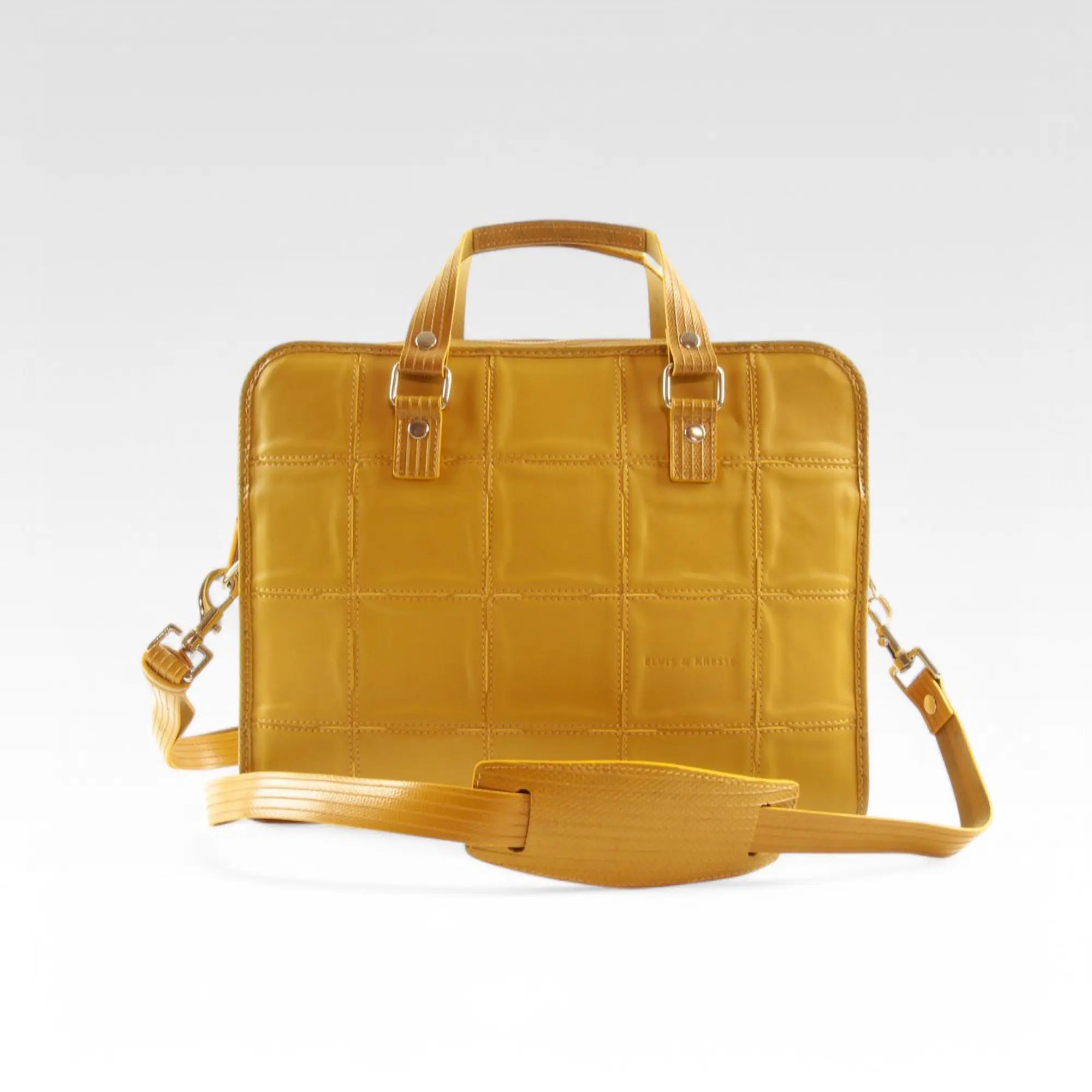 Compact Briefcase | Leather & Fire-hose