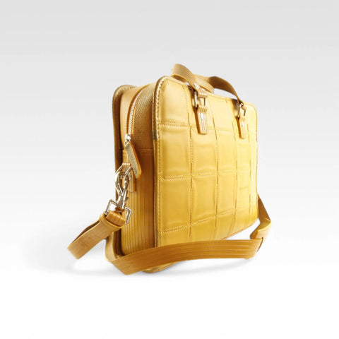 Compact Briefcase | Leather & Fire-hose