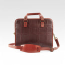 Compact Briefcase | Leather & Fire-hose