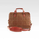 Compact Briefcase | Leather & Fire-hose