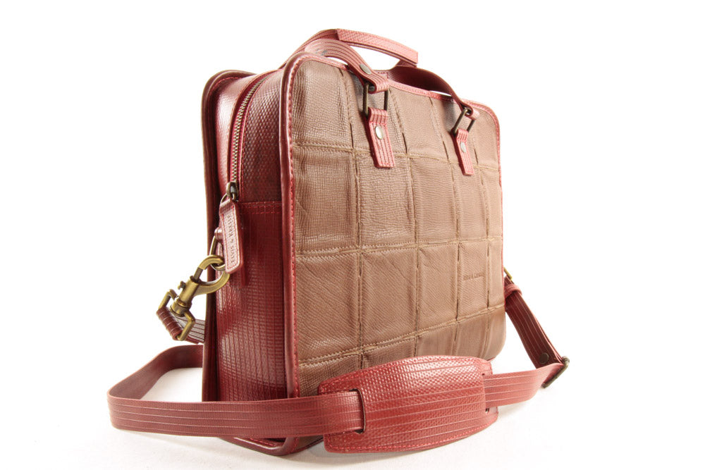 Upcycled Leather Briefcase