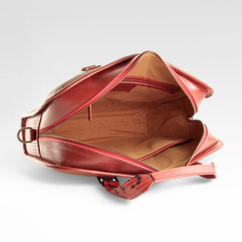 Compact Briefcase | Leather & Fire-hose