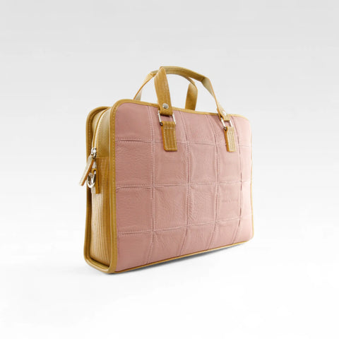 Compact Briefcase | Leather & Fire-hose