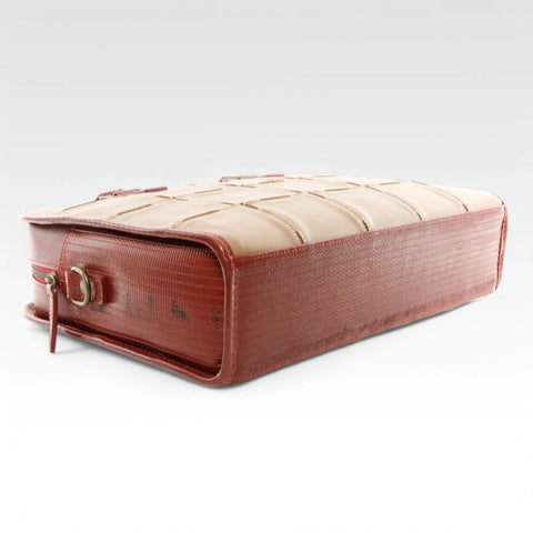 Compact Briefcase | Leather & Fire-hose