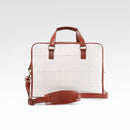 Compact Briefcase | Leather & Fire-hose