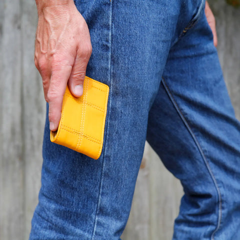 Compact Wallet | Leather & Fire-hose