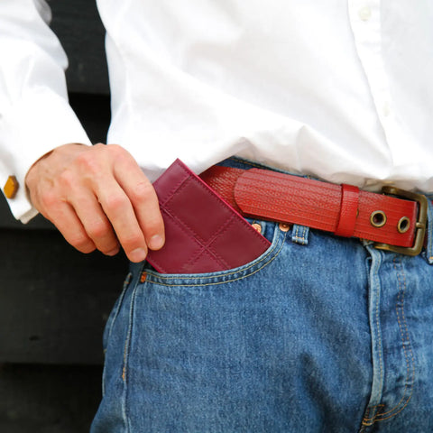 Compact Wallet | Leather & Fire-hose