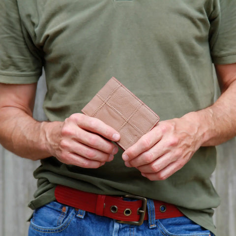 Compact Wallet | Leather & Fire-hose