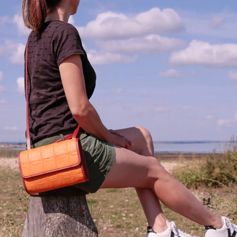 Crossbody Bag | Leather & Fire-hose