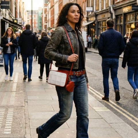 Disco Bag | Leather & Fire-hose