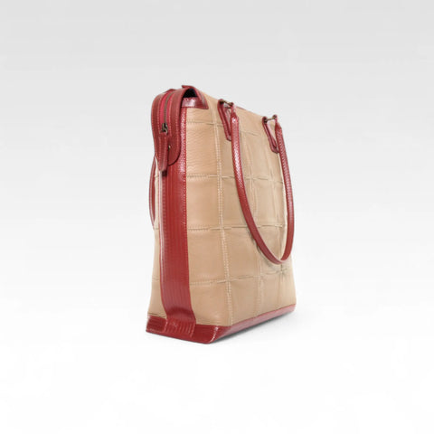 Dutch Tote | Leather & Fire-hose
