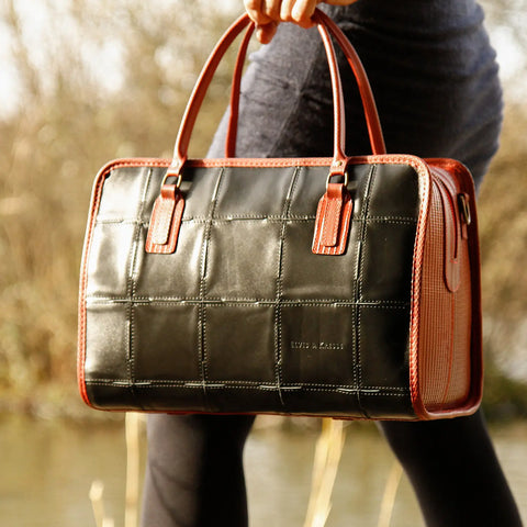 Large Post Bag | Leather & Fire-hose