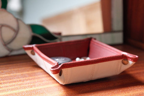 Desk Tidy | Leather & Fire-hose