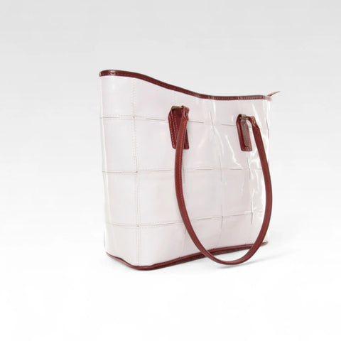 Small Tote | Leather & Fire-hose