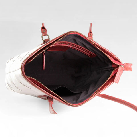 Small Tote | Leather & Fire-hose