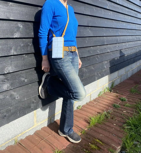 The Elvis & Kresse Crossbody Pouch is ethically made using small-batch production and fair labour practices