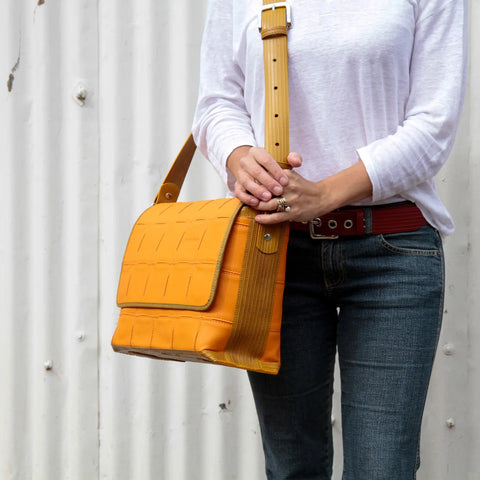 Field Bag | Leather & Fire-hose