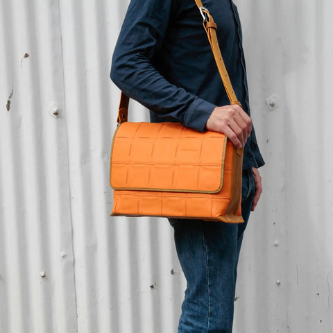 Field Bag | Leather & Fire-hose