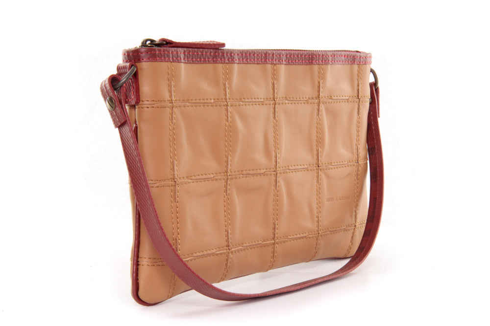 Upcycled Leather Clutch Bag
