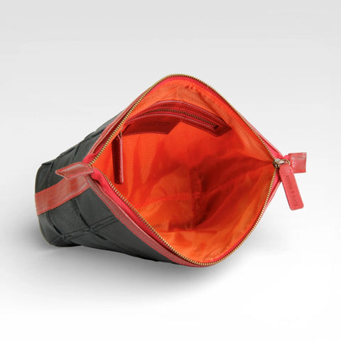 Cosmetics Case / Toiletry Bag | Leather & Fire-hose