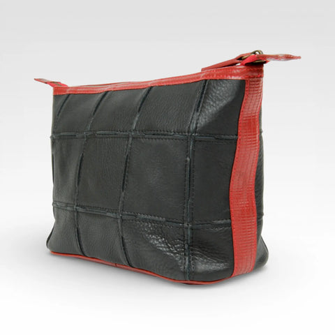 Cosmetics Case / Toiletry Bag | Leather & Fire-hose